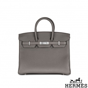 Hermés Birkin 25cm Gris Etain Veau Togo PHW Hermés Birkin 25cm Gris Etain Veau Togo PHW